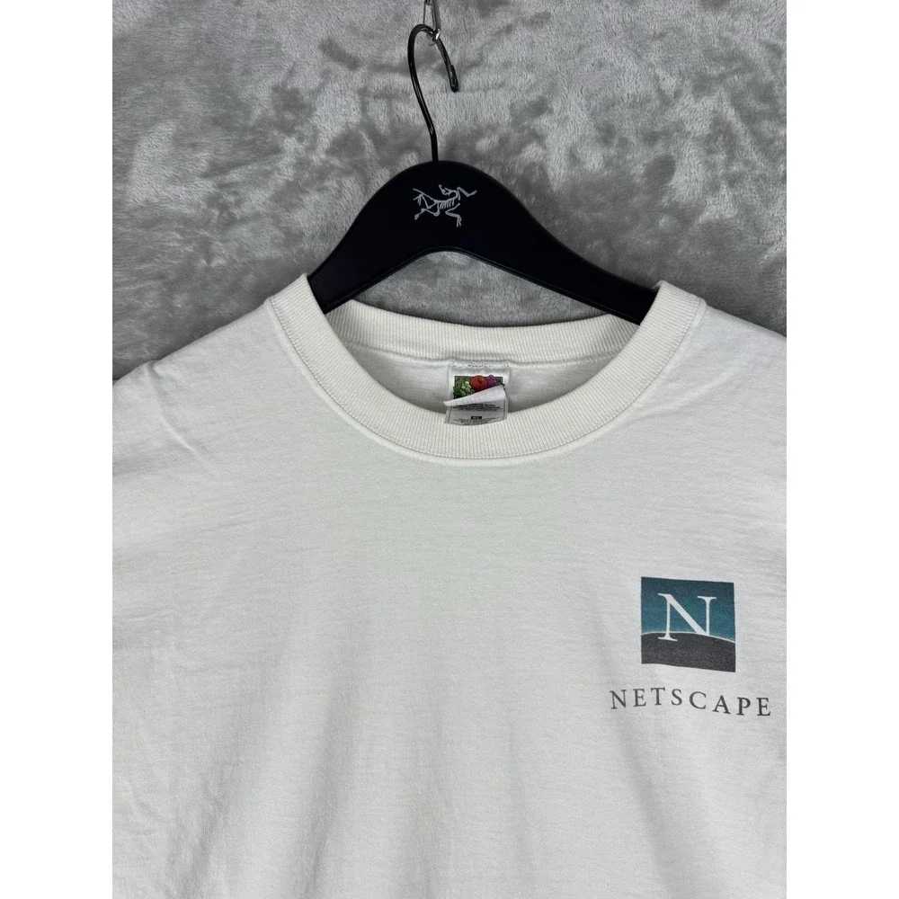 Vintage Netscape Navigator T-Shirt Tech Computers Internet Dial up XL Lighthouse